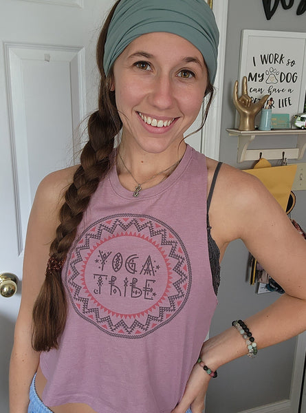 Yoga Tribe women's crop racerback tank