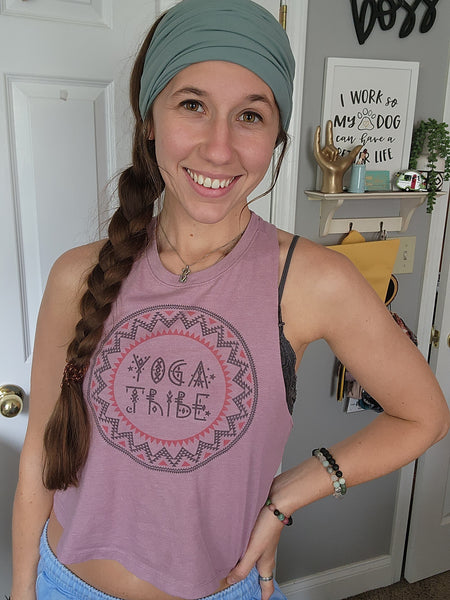 Yoga Tribe women's crop racerback tank