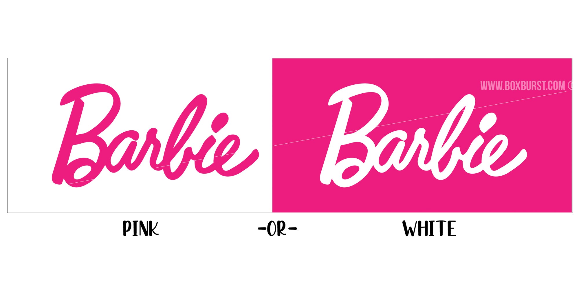 Barbie box sticker sale