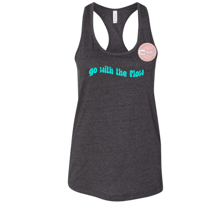 Go with the flow tank top racerback women's yoga tank top