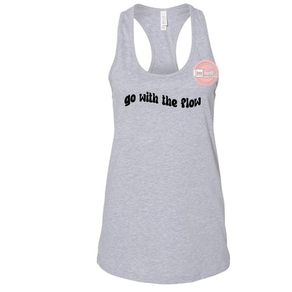 Go with the flow tank top racerback women's yoga tank top