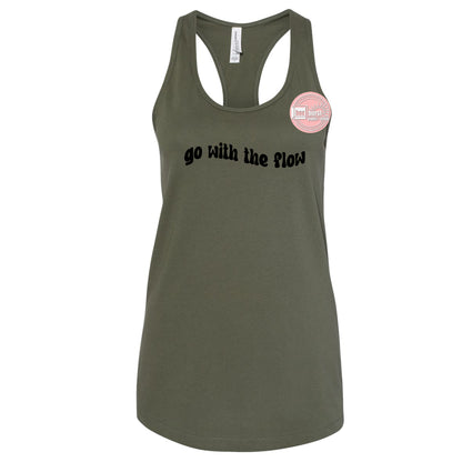 Go with the flow tank top racerback women's yoga tank top