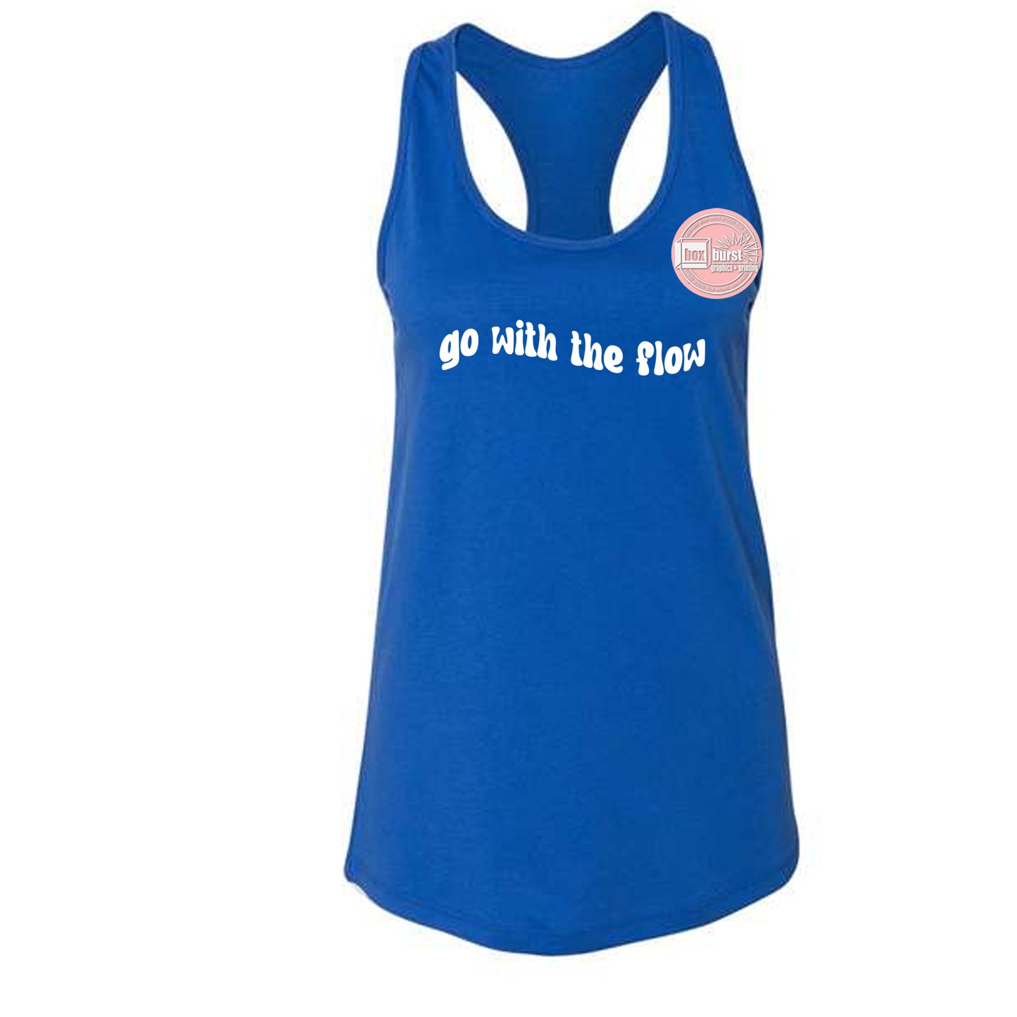 Go with the flow tank top racerback women's yoga tank top