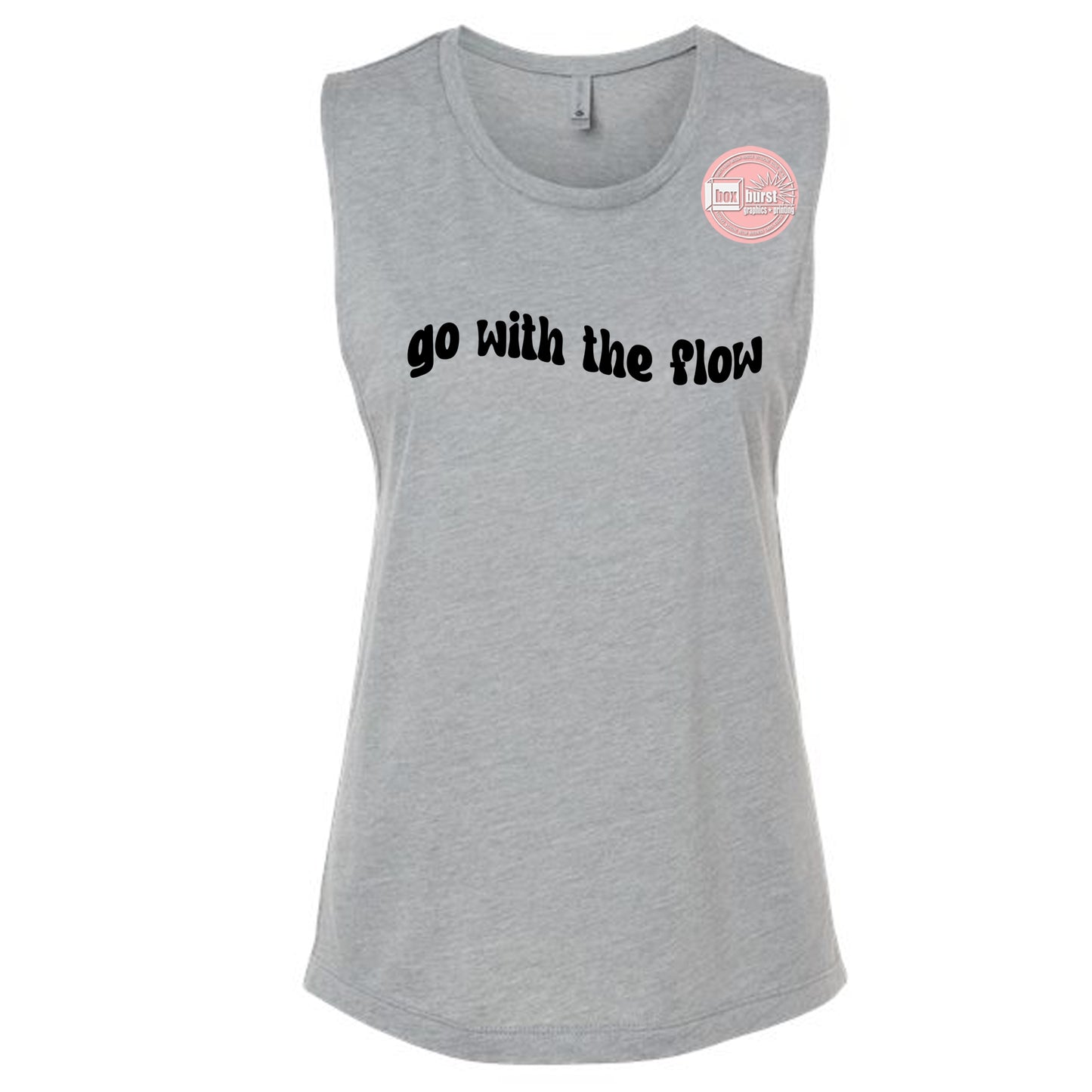 Go with the flow muscle tank top women's muscle tank