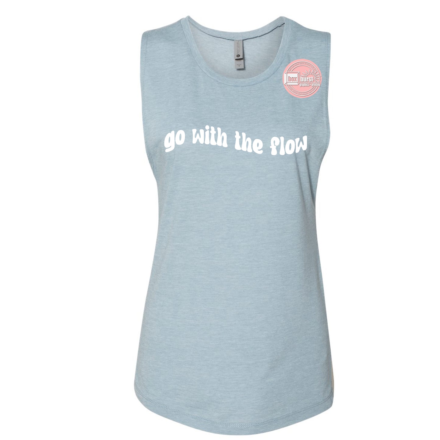Go with the flow muscle tank top women's muscle tank