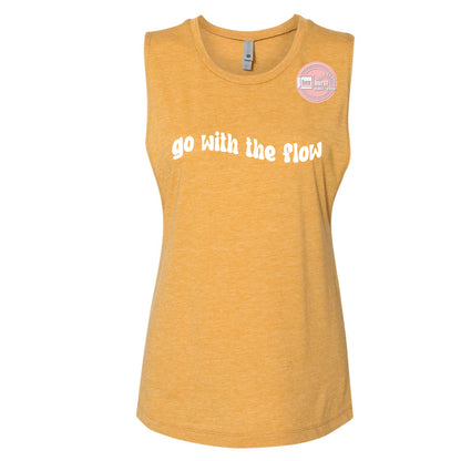 Go with the flow muscle tank top women's muscle tank