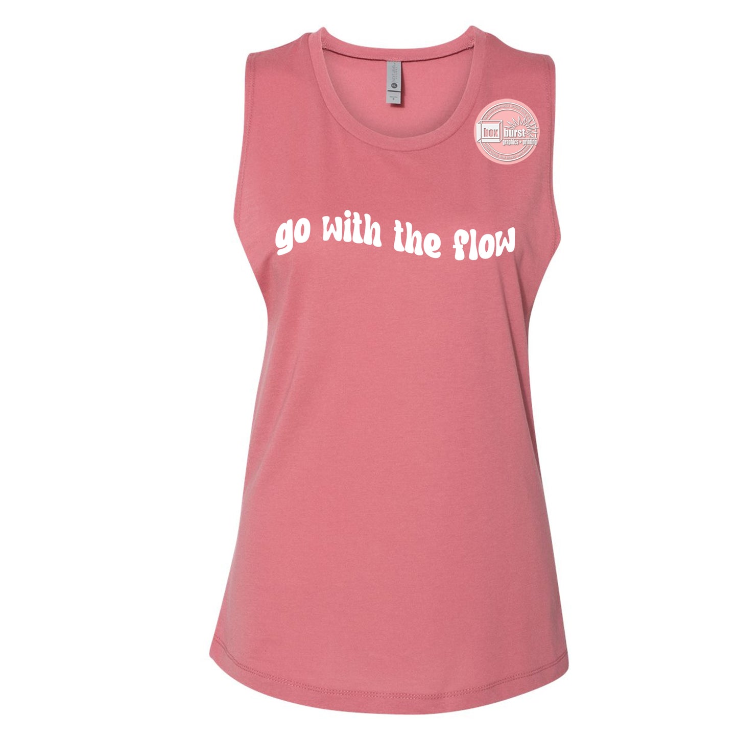 Go with the flow muscle tank top women's muscle tank