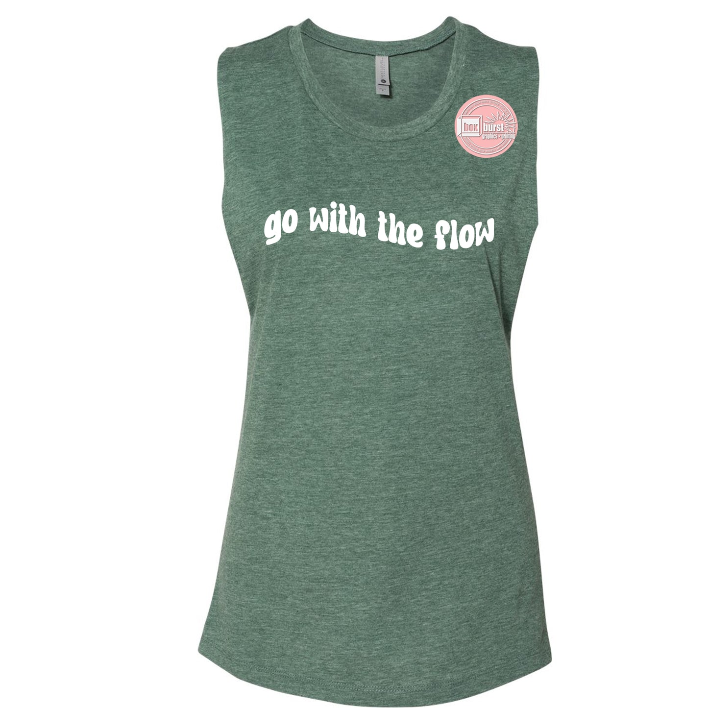 Go with the flow muscle tank top women's muscle tank