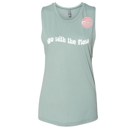 Go with the flow muscle tank top women's muscle tank