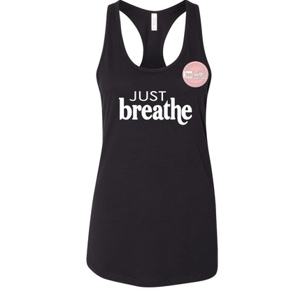 Just Breathe tank top women's racerback tank