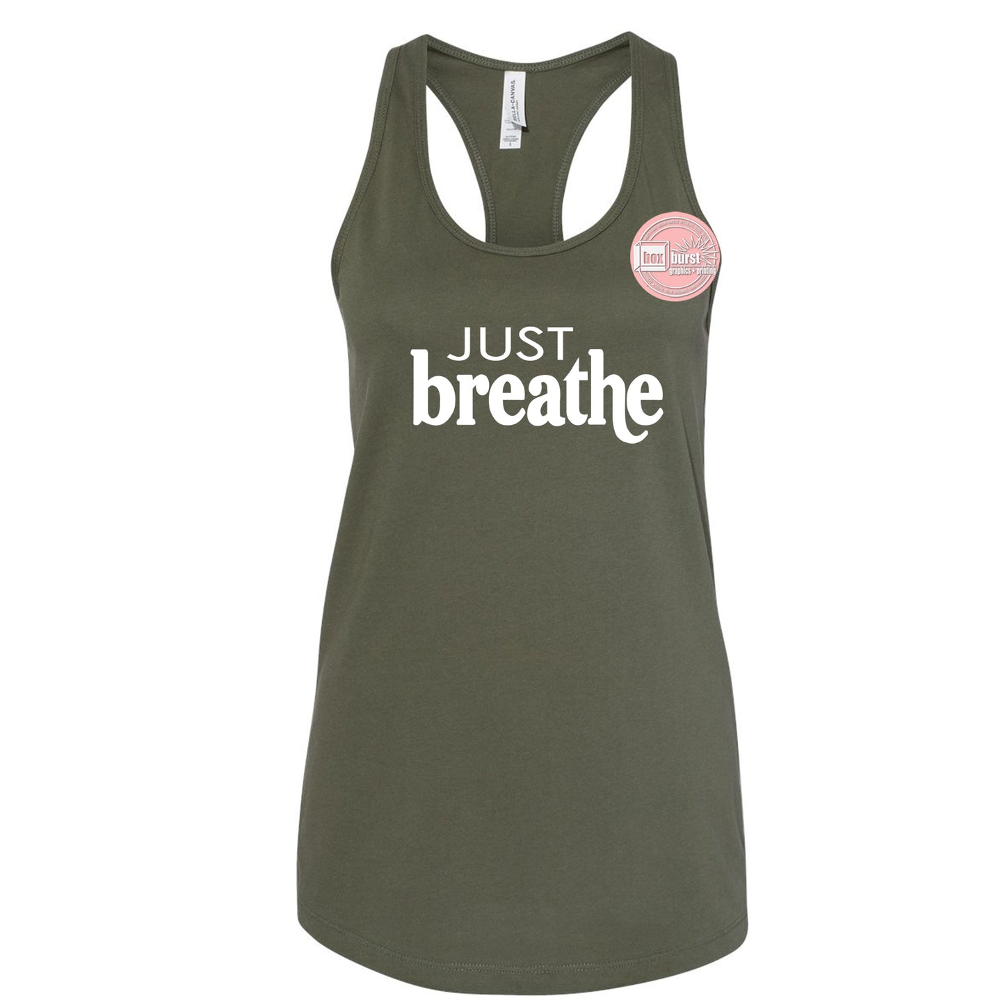 Just Breathe tank top women's racerback tank