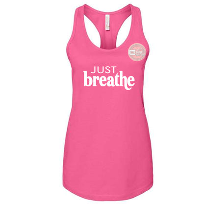 Just Breathe tank top women's racerback tank