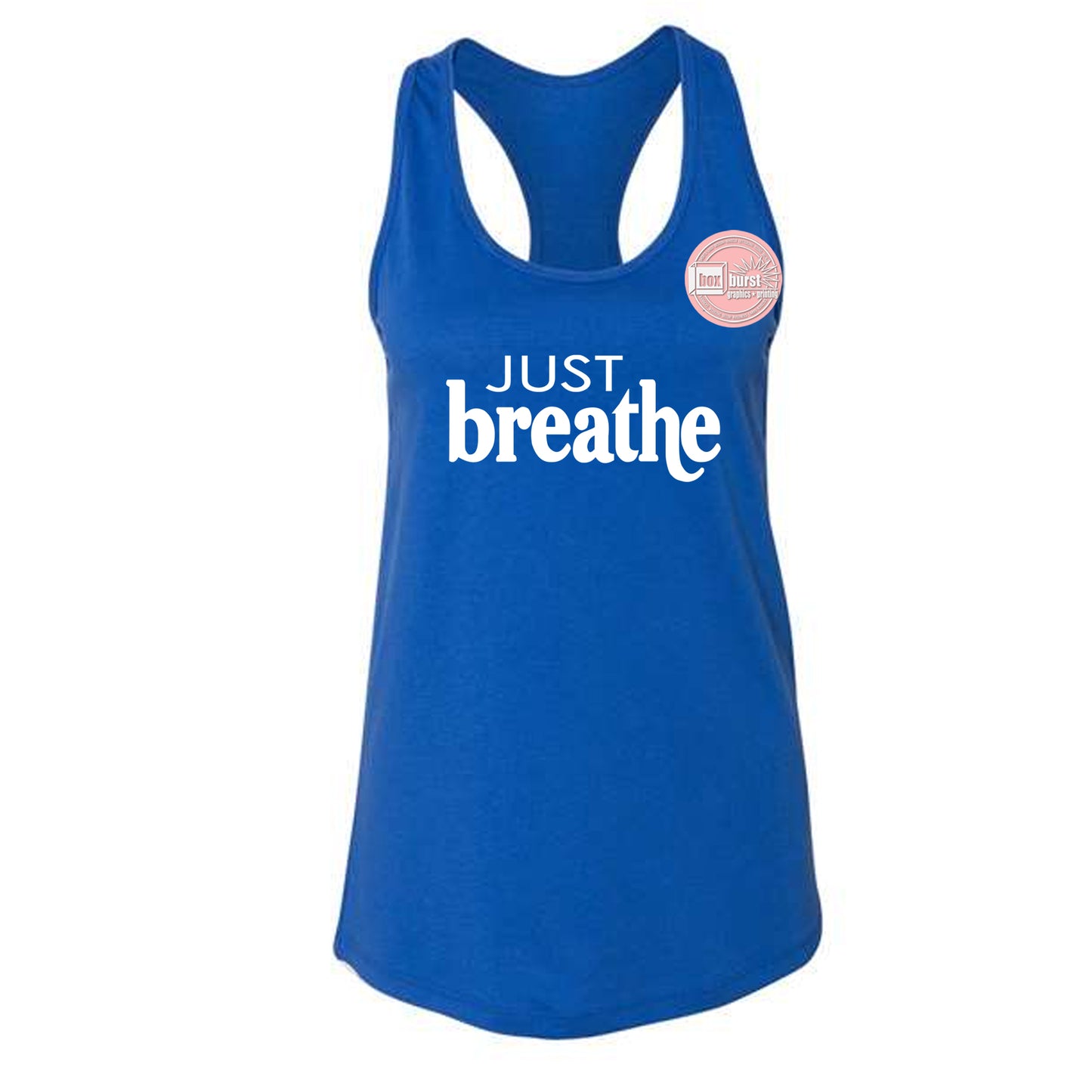 Just Breathe tank top women's racerback tank