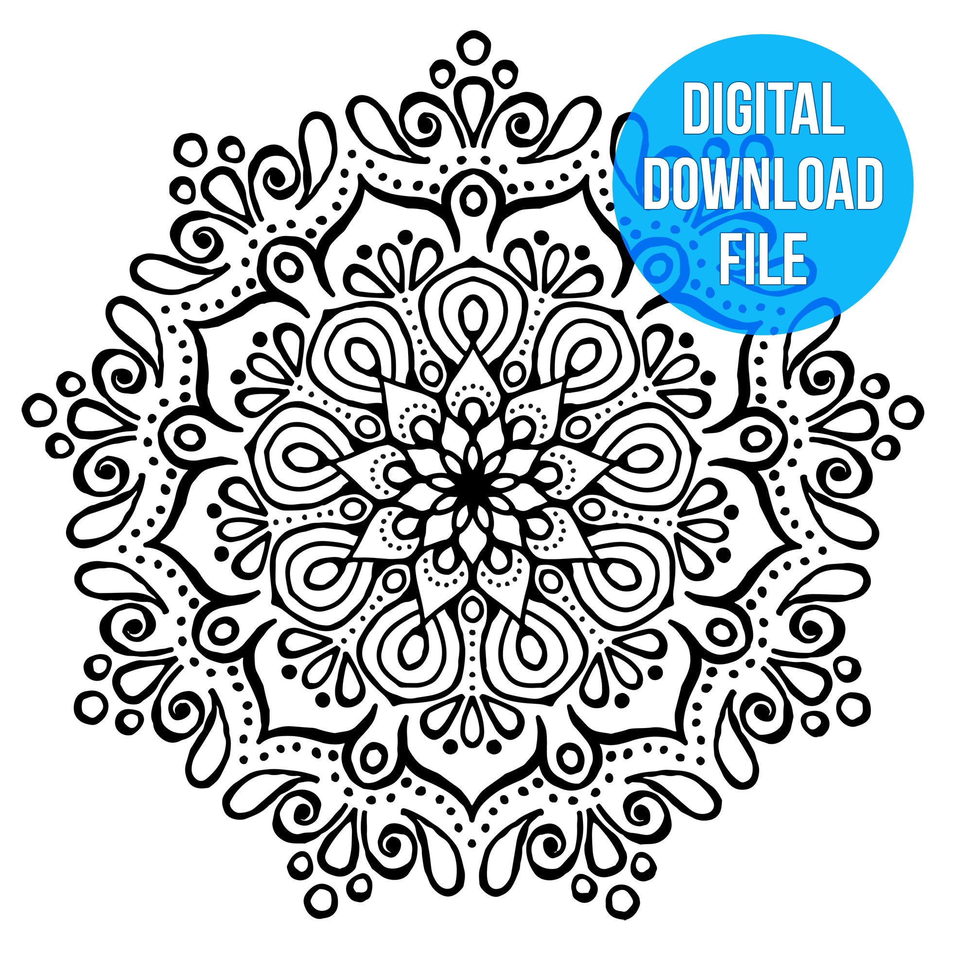Mandala Flower Cut File for Decals Cut file only PNG, EPS, and DXF files Cricut Cut Cricut Explore car decals for women yoga decals