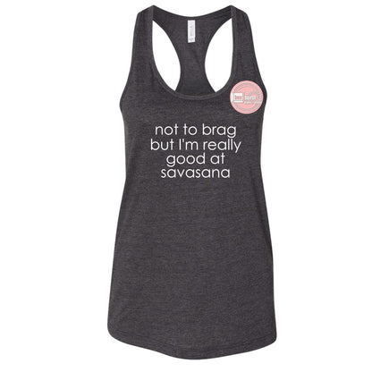 Savasana tank top racerback women's yoga tank top