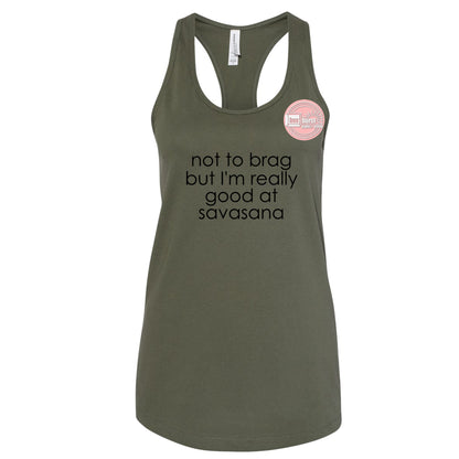 Savasana tank top racerback women's yoga tank top