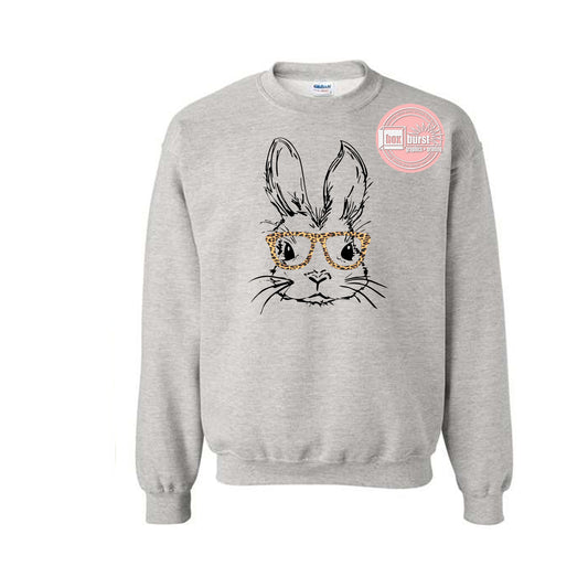 Easter Bunny Cheetah Sweatshirt cute Easter sweatshirts