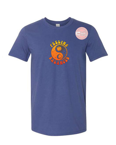 Feeling Balanced t shirt vintage unisex adult soft festival tee