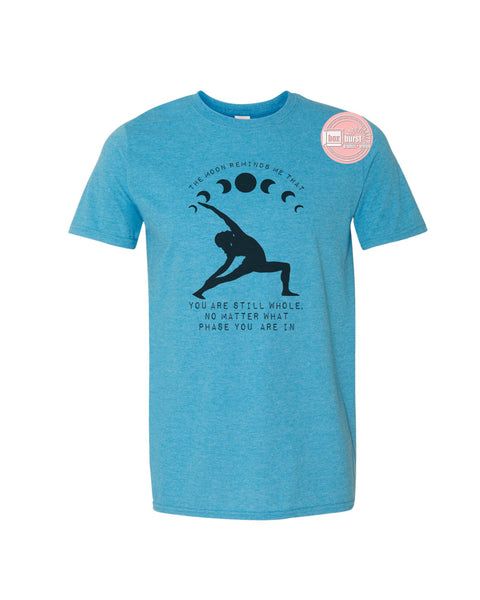 The moon reminds me you are whole t shirt vintage unisex adult soft festival tee