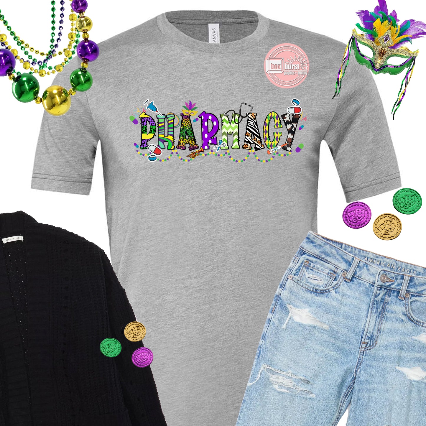 Mardi Gras Pharmacy shirt