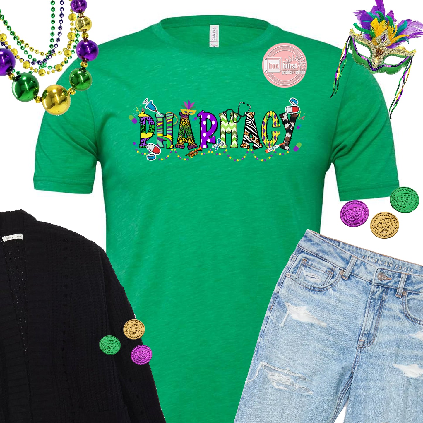 Mardi Gras Pharmacy shirt