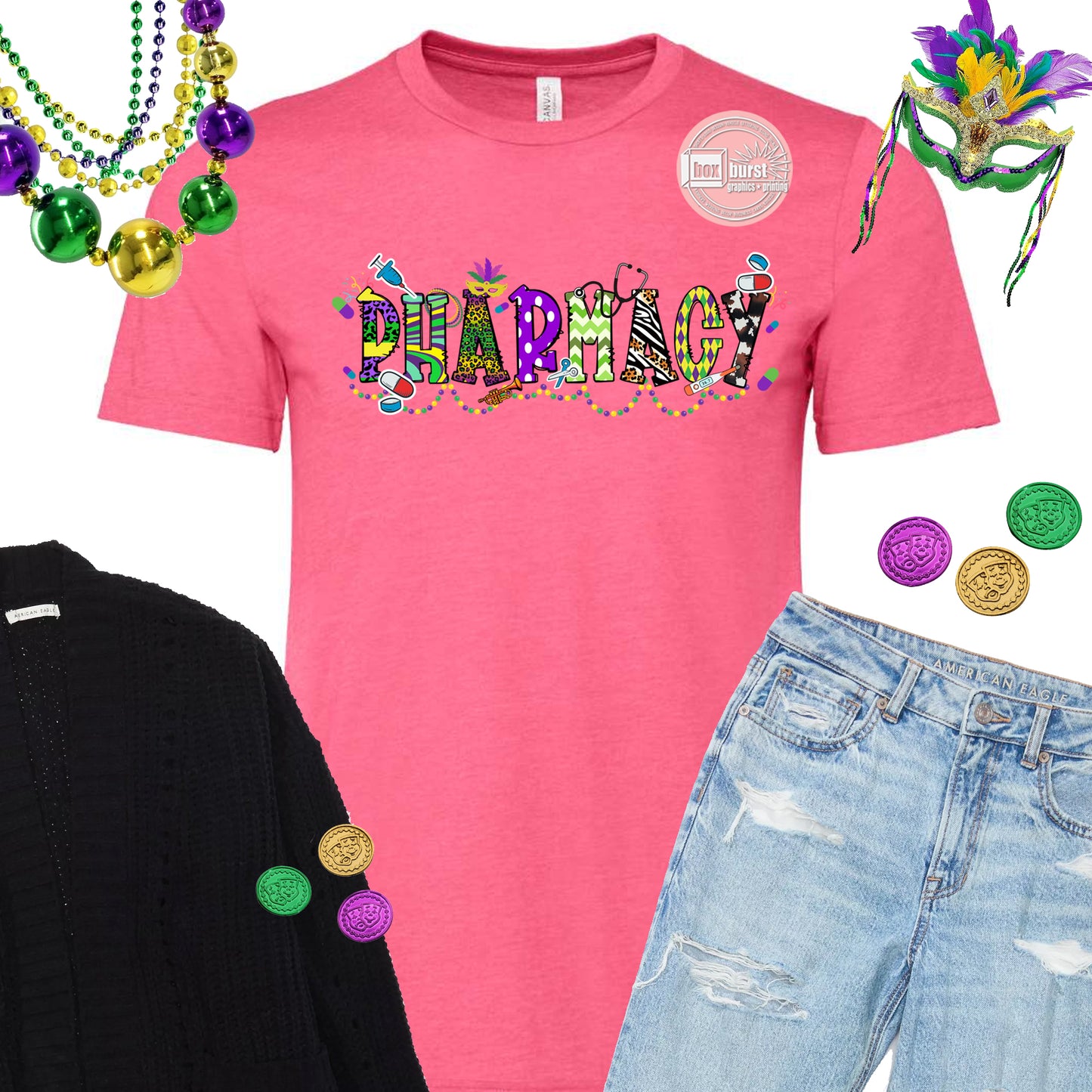 Mardi Gras Pharmacy shirt