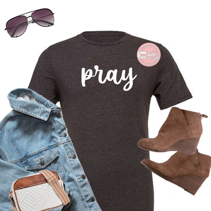 Pray bella canvas soft church shirt