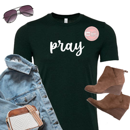 Pray bella canvas soft church shirt