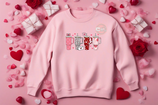 Cup Obsessed Valentines Day Sweatshirt