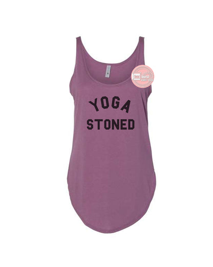 Yoga Stoned Women's Flowy Side Slit Tank