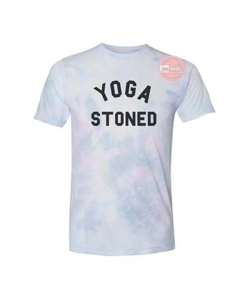 Yoga Stoned Ink Printed Dreamy Tie Dye Tee unisex adult