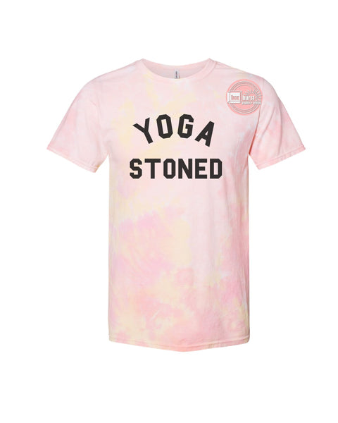Yoga Stoned Ink Printed Dreamy Tie Dye Tee unisex adult
