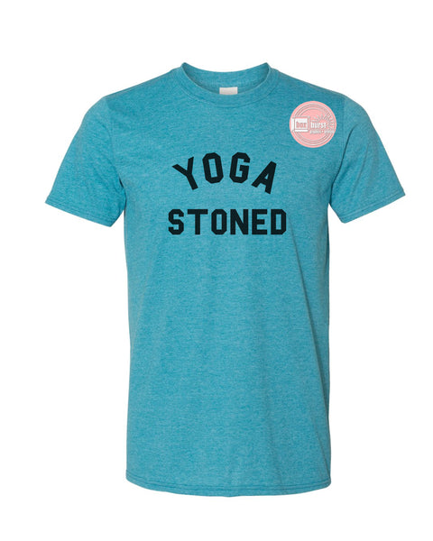 Yoga Stoned t shirt vintage unisex adult soft festival tee