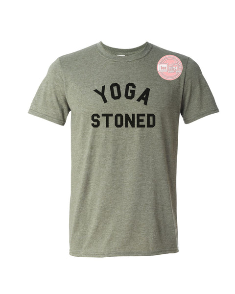 Yoga Stoned t shirt vintage unisex adult soft festival tee
