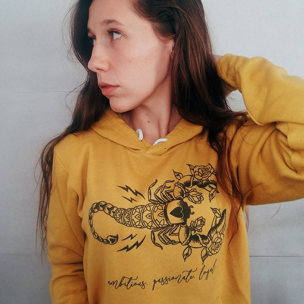 Scorpio Heather Mustard Bella Hoodie