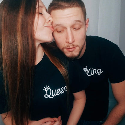 King and Queen Matching couple tees