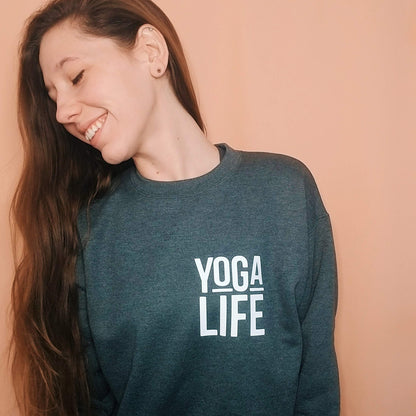 Yoga Life sweater crop or regular
