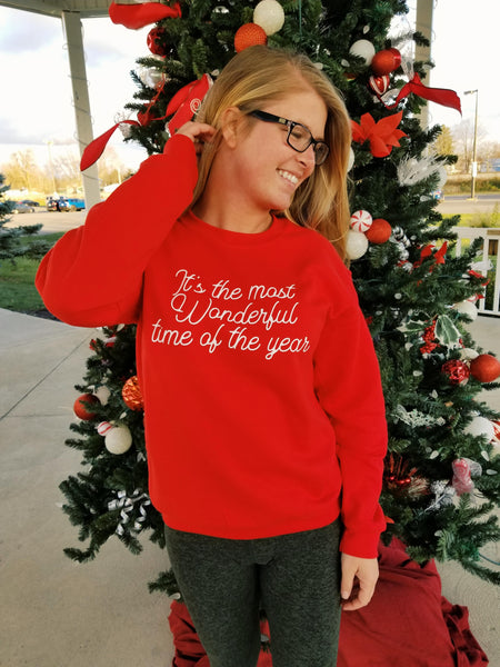 It's the most wonderful time of the year unisex crew neck sweat shirt