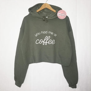You had me at coffee crop fleece hoodie