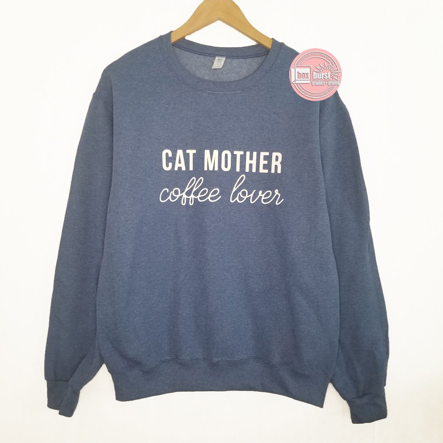 Cat Mother coffee lover sweater crop or regular