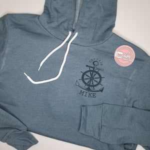Captain Boat Hoodie personalized unisex soft bella hoodie ink print
