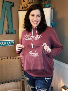Set of 2 Mama Soft bella hoodie + Child tee bella