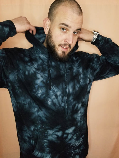 Dog Dad Tie Dye Hoodies Crackle