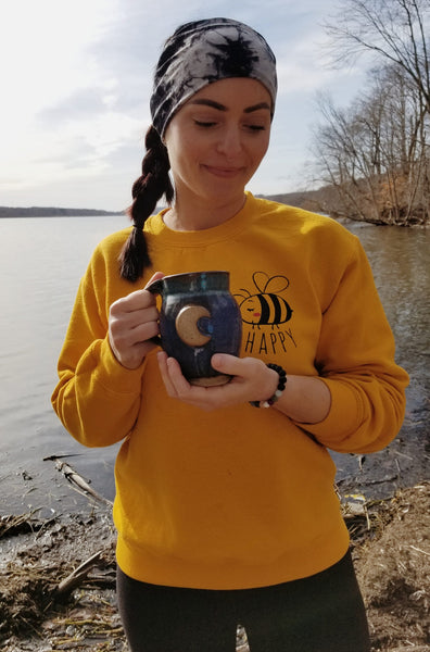 Be Happy unisex crew neck sweatshirt