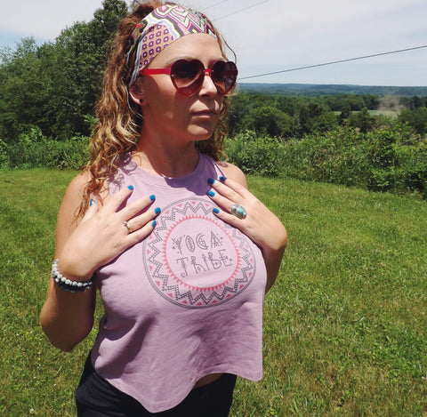 Yoga Tribe women's crop racerback tank