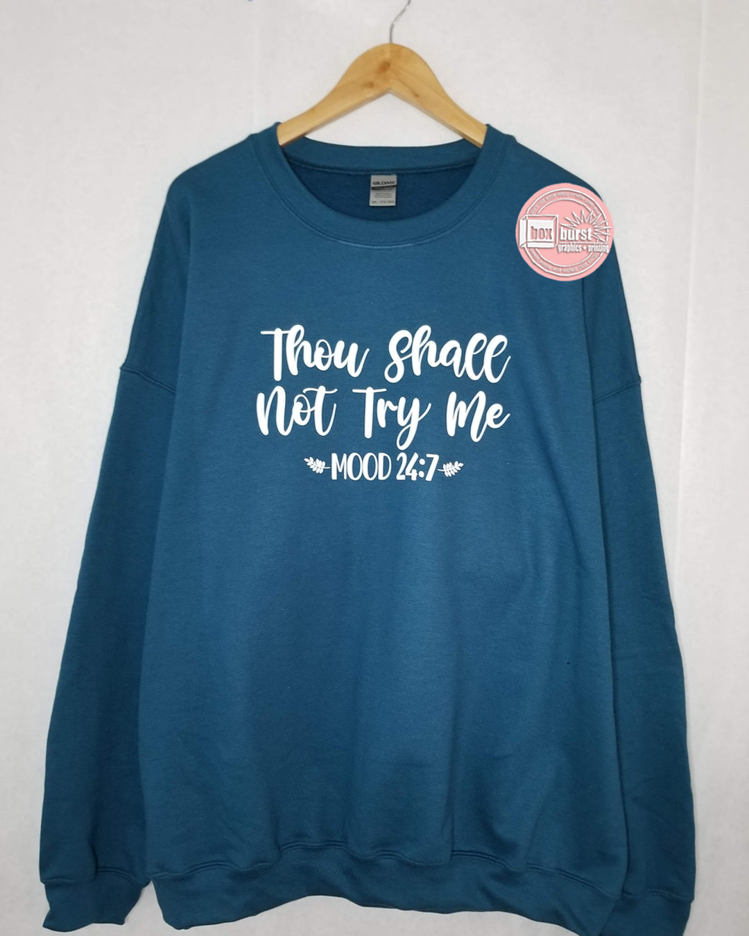 Thou Shall Not try me unisex fleece lined sweat shirt