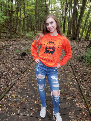 Dead without coffee unisex crew neck sweatshirt