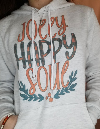 Jolly Happy Soul unisex soft Bella Hoodie ink print