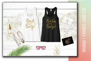 Bad and boujee Bride Bachelorette Party Raceback tanks Group Discount