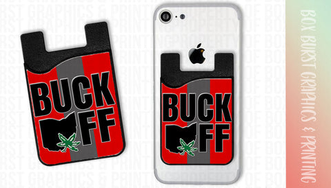 Ohio state BUCK OFF phone card caddy wallet